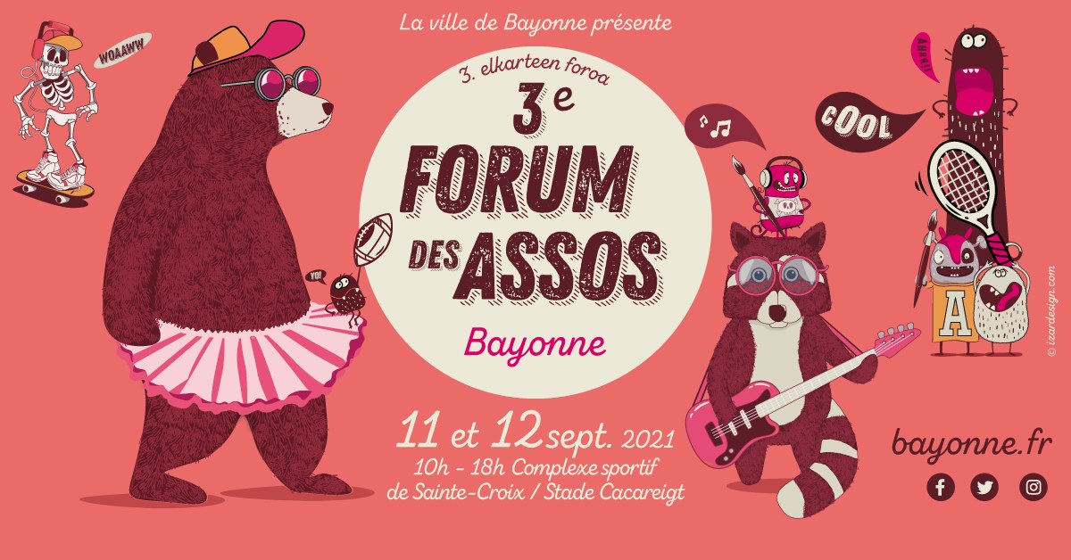 affiche forum des associations  Bayonne