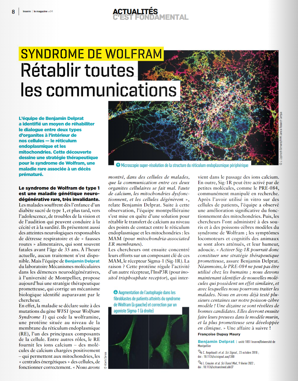 article Benjamin INSERM Mag 54